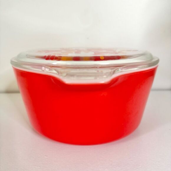 Vintage Pyrex Friendship Collection 474 1.5 Qt Round Covered Casserole With Lid - Picture 5 of 11